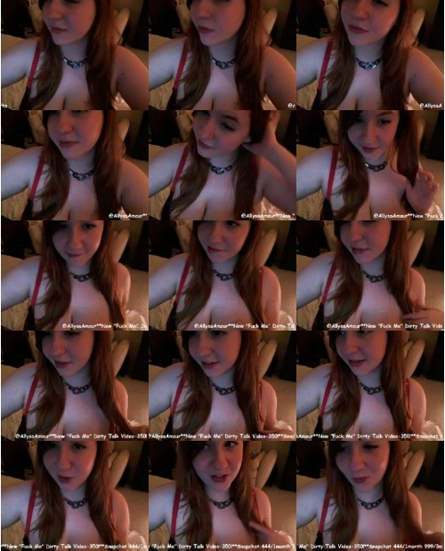 Download Video File: myfreecams allysaamour