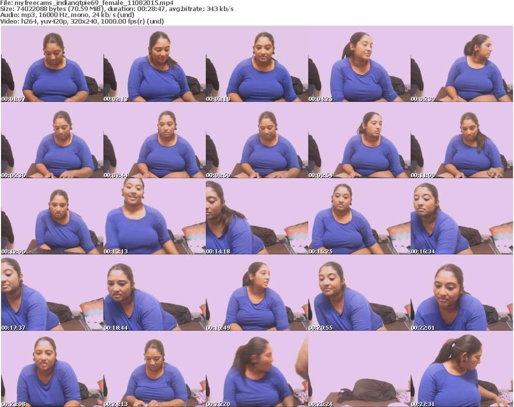 Download Or Stream File: myfreecams indianqtpie69 11 August 2015
