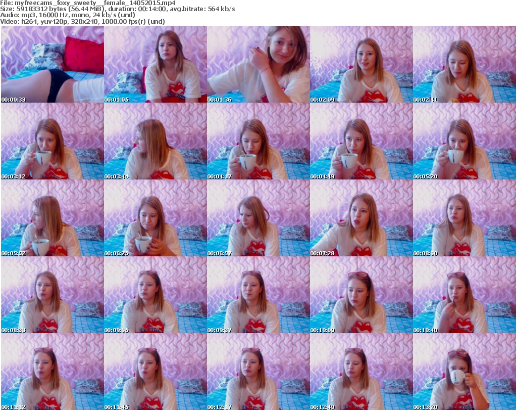 Download Or Stream File: myfreecams foxy sweety  14 May 2015