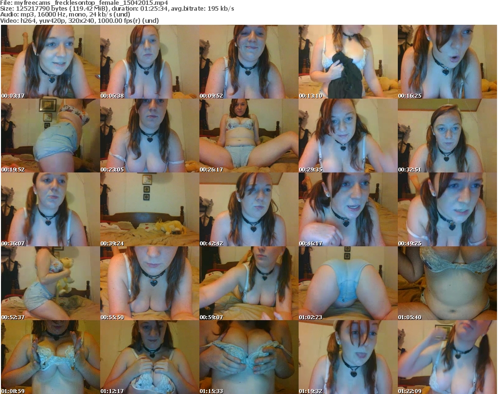 Download Or Stream File: myfreecams frecklesontop 15 April 2015