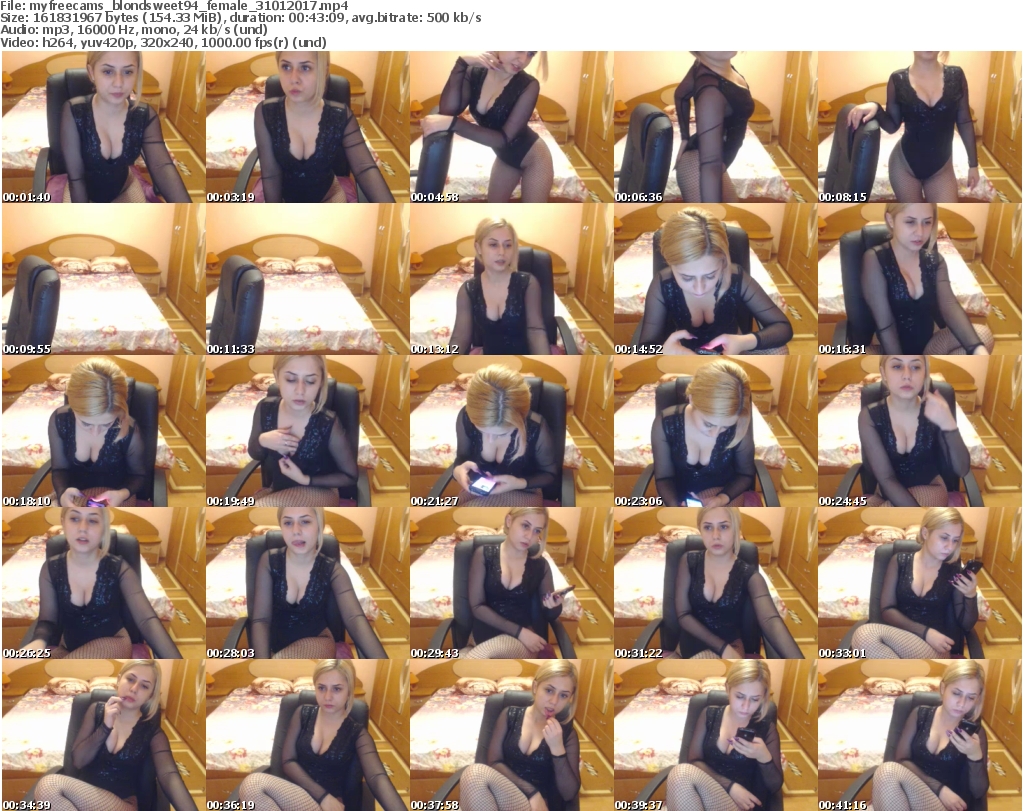 Download Or Stream File: myfreecams blondsweet94 31 January 2017